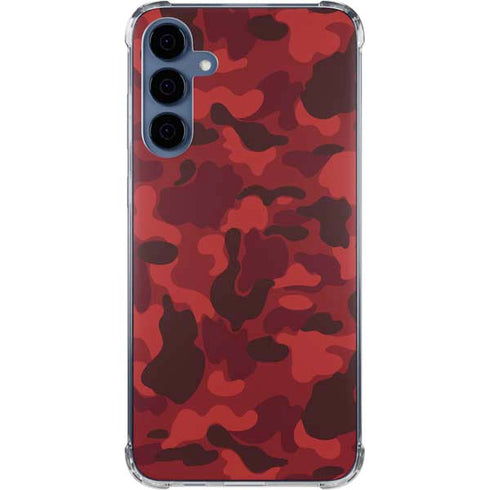 Red Street Camo Galaxy A35 5G Clear Case